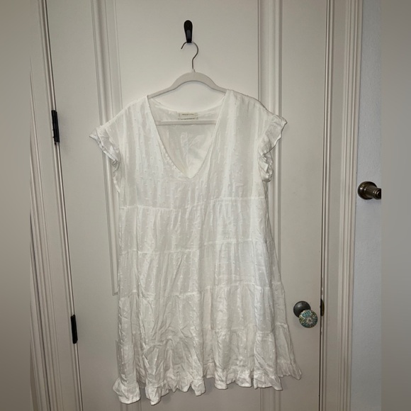 Urban Outfitters White Textured Mini Dress, Medium - Picture 1 of 2